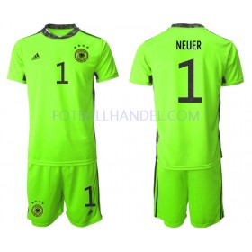 Barn Fotballdrakter Keeper Tyskland Manuel Neuer 1 II Euro 2020 Kortermet